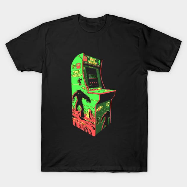 Space Invaders Retro Arcade Game 2.0 T-Shirt by C3D3sign